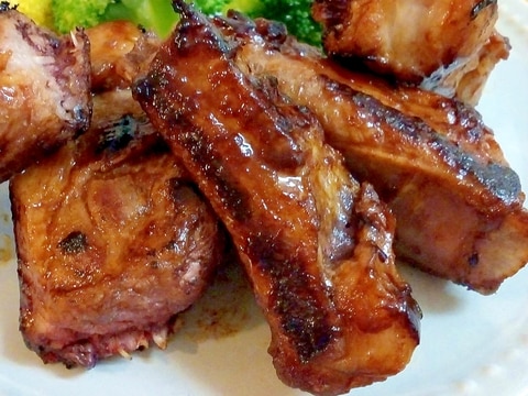 ♪フライパンで柔らかスペアリブ♡BBQソース♪
